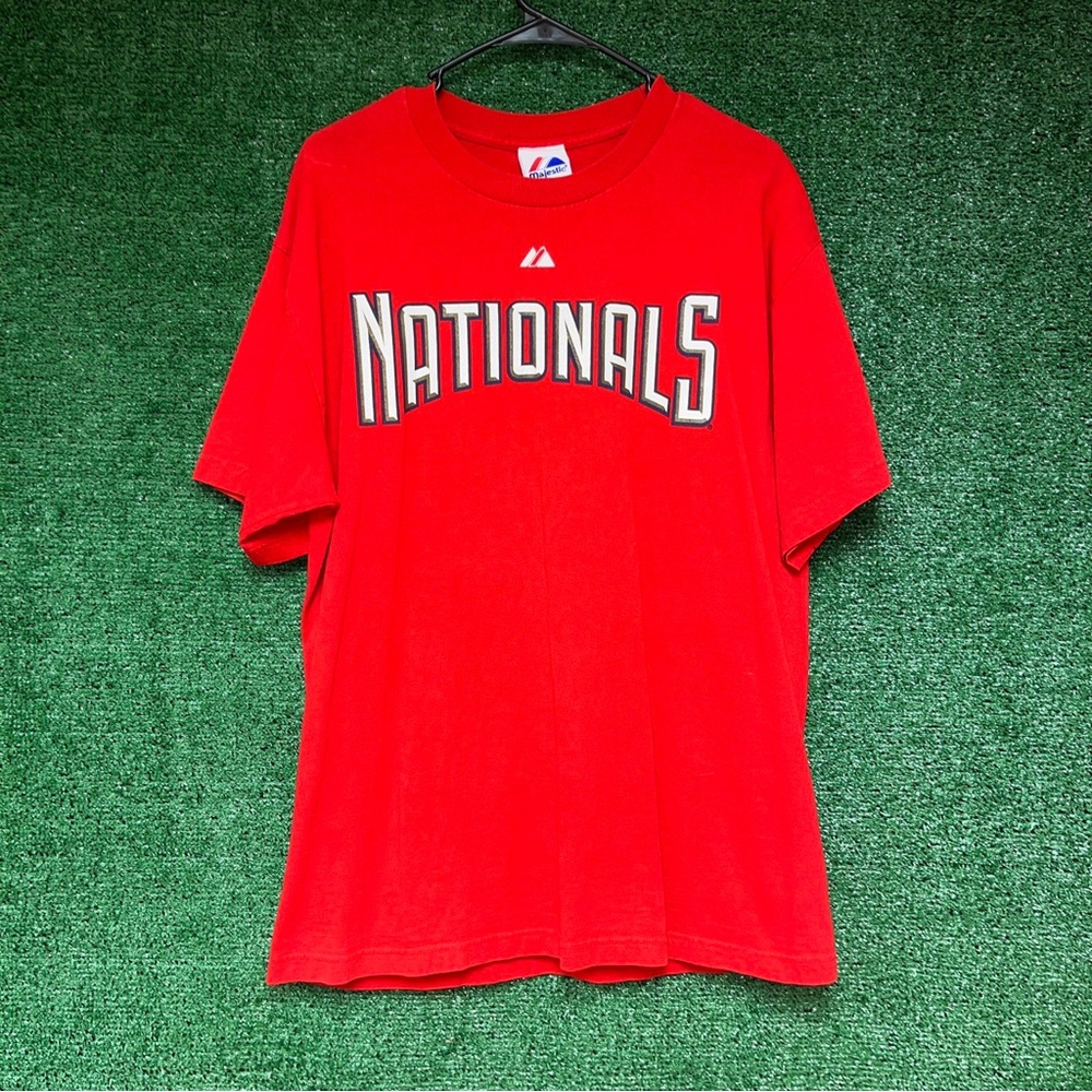 Washington Nationals Steven Strasburg Shirt L Majestic tag MLB DC Baseball DMV